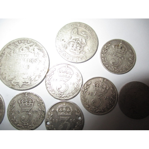 176 - A parcel of vintage coins, to include silver and part-silver examples, all in circulated condition