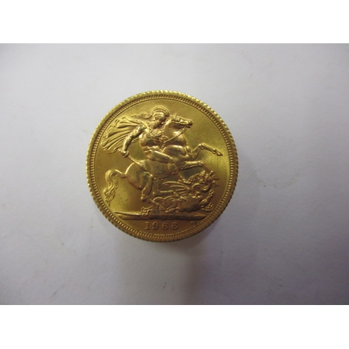 245 - An Elizabeth II gold sovereign dated 1966, a very fine grade coin