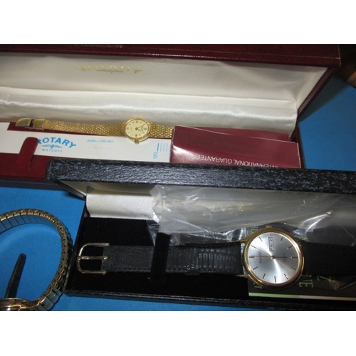 124 - A parcel of vintage wrist watches and parts, all in used condition and not tested as to function