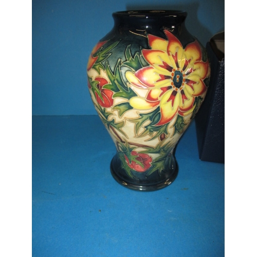 281 - A  1997 Moorcroft collectors vase in the spike pattern, approx. height 16cm in good pre-owned condit... 