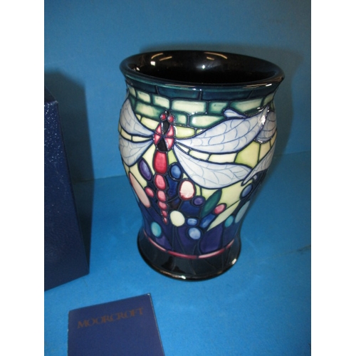 282 - A Moorcroft pottery vase in the favrile design, approx. height 13.5cm in good pre-owned condition wi... 