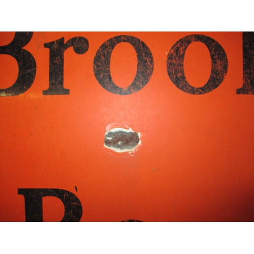 374 - A genuine early 20th century enamel advertising sign for Brook Bond Tea, approx. size 76x51cm, havin... 