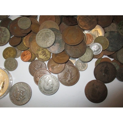 179 - A parcel of vintage coins and bank notes, to include silver examples, all in circulated condition