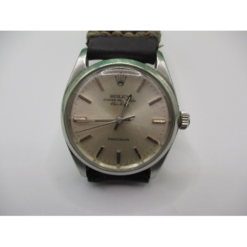 110 - A vintage Rolex oyster perpetual Air King watch, in current working order having general use related...