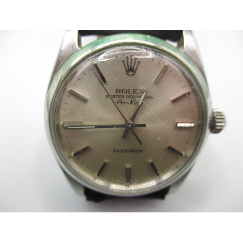 110 - A vintage Rolex oyster perpetual Air King watch, in current working order having general use related... 