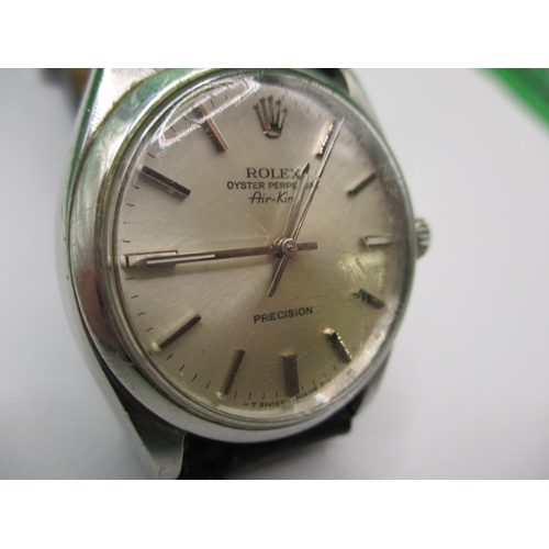 110 - A vintage Rolex oyster perpetual Air King watch, in current working order having general use related... 