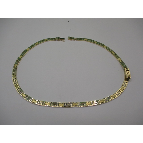 82 - A vintage 585 yellow gold necklace, approx. weight 23.7g, in useable pre-owned condition with workin... 