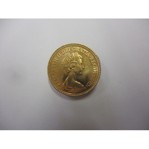 A Elizabeth II gold half sovereign dated 1982, an uncirculated coin