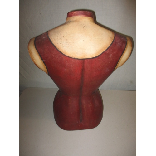 18 - A vintage Taylor mannequin torso with customised paint work, a useable decorative item, approx. heig... 