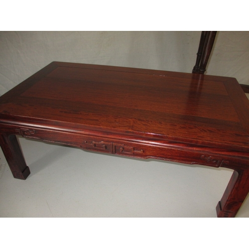 64 - Two vintage coffee tables and a lamp table, the drop leaf coffee table would benefit from refurbishm... 