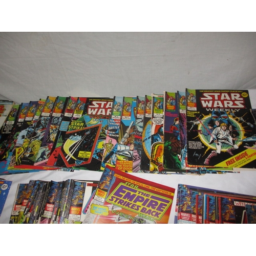 100 - Star Wars weekly / monthly magazine and Empire strikes back, approx. 170 comics in total. Star Wars ... 