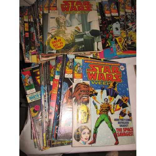 100 - Star Wars weekly / monthly magazine and Empire strikes back, approx. 170 comics in total. Star Wars ... 