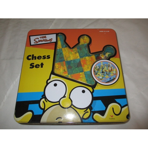 104 - A Simpsons  collectors edition chess set in original storage tin