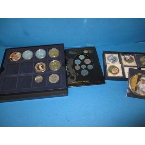 A small parcel of commemorative collectors coins, all uncirculated