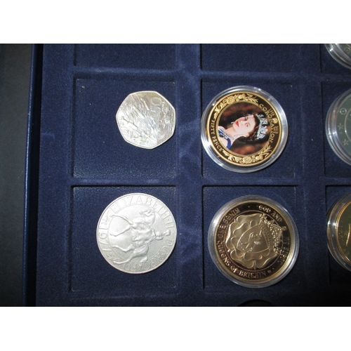 212 - A small parcel of commemorative collectors coins, all uncirculated