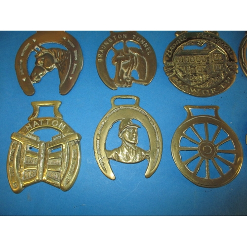 213 - A large quantity of vintage horse brasses, various ages, all in used condition