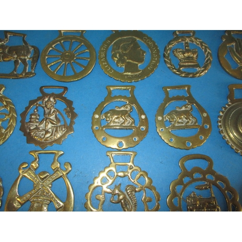 213 - A large quantity of vintage horse brasses, various ages, all in used condition