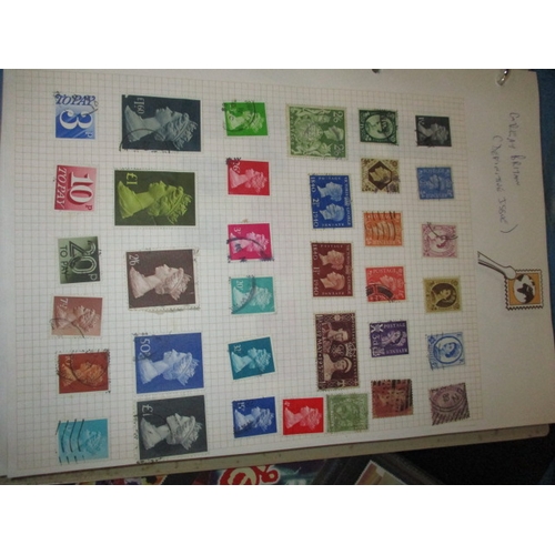 214 - Three albums of stamps, to include pre-decimal examples and first day covers, all in used condition