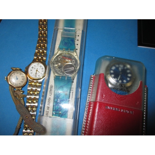 237 - A large quantity of vintage pocket and wrist watches, to include one 9ct gold cased example, several... 