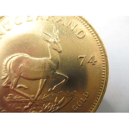 146 - A 1974 full Krugerrand in uncirculated condition