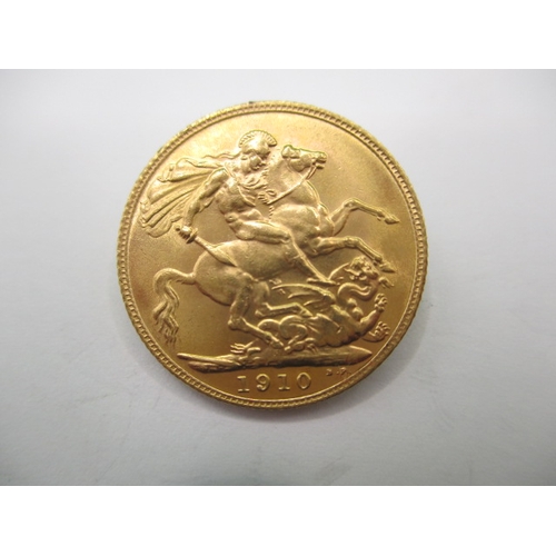 114 - An Edward VII full gold sovereign dated 1910