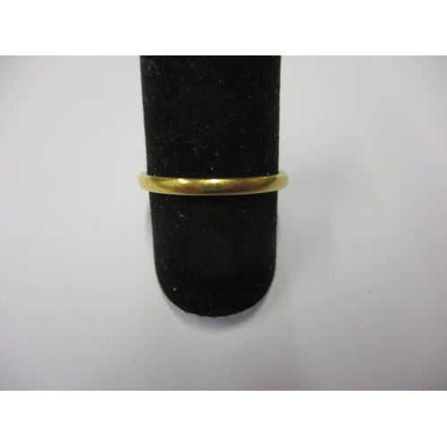 33 - A vintage 22ct yellow gold wedding band, approx. ring size ‘L’, approx. width 1.8mm, approx. weight ... 