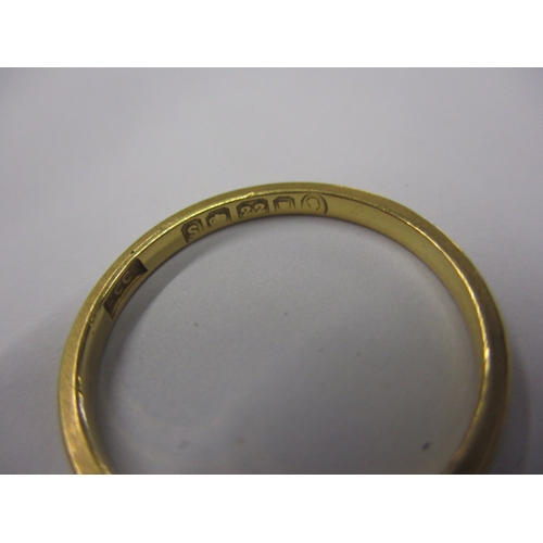 33 - A vintage 22ct yellow gold wedding band, approx. ring size ‘L’, approx. width 1.8mm, approx. weight ... 