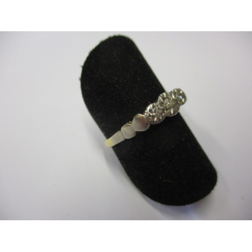 3 - A vintage 18ct yellow gold, platinum 3 stone diamond ring, approx. wing size ‘J+’ approx. weight 2.1... 