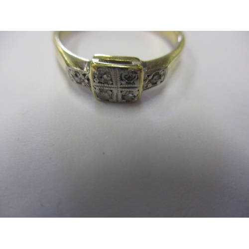 4 - A vintage 18ct yellow gold and diamond dress ring, approx. ring size ‘M’ approx. weight 2.6g having ... 