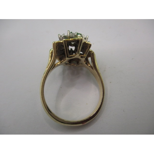 5 - A 14k yellow gold and diamond dress ring, approx. ring size ‘N+’, approx. weight 4.9g in good useabl... 