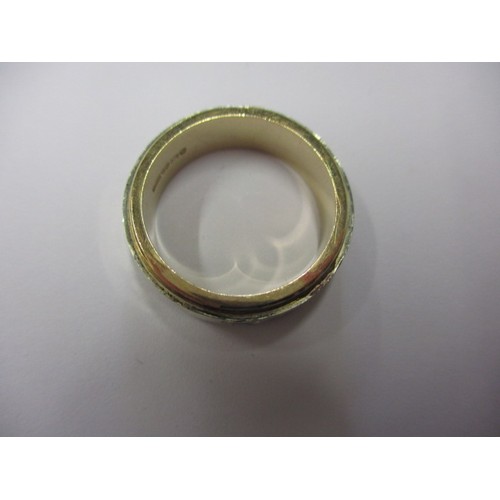 39 - A 9ct yellow and white gold ring, approx. ring size ‘N’, approx. weight 7.4g in good useable pre-own... 