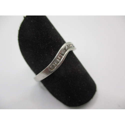 8 - A platinum and diamond half eternity ring, approx. ring size ‘N+’, approx. weight 2.75g in useable p... 