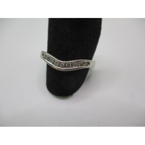 8 - A platinum and diamond half eternity ring, approx. ring size ‘N+’, approx. weight 2.75g in useable p... 