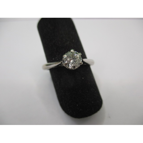 10 - An 18ct white gold diamond solitaire ring, approx. ring size ‘J+’, approx. diamond diameter 4.9mm, a... 