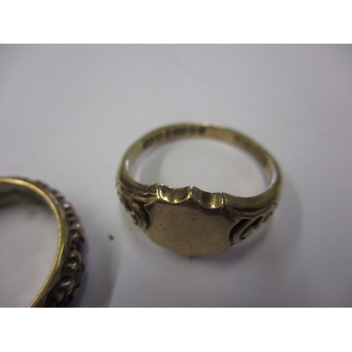 66 - A parcel of gold and yellow metal jewellery items, most marked for 9ct, all in used condition, appro... 