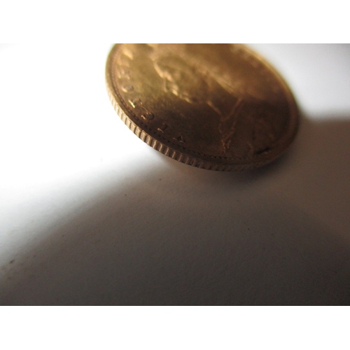 140 - A Victorian gold half sovereign dated 1892, having shield back, a circulated coin with fine definiti... 