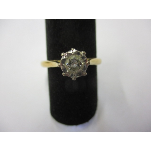 11 - A vintage 18ct yellow gold diamond solitaire ring, approx. ring size ‘L’ approx. weight 2.7g in usea... 