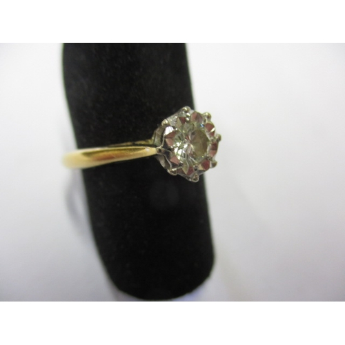 11 - A vintage 18ct yellow gold diamond solitaire ring, approx. ring size ‘L’ approx. weight 2.7g in usea... 