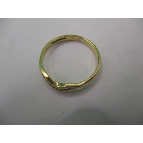 13 - An 18ct yellow gold and diamond ring, approx. ring size ‘M’, approx. weight 2.2g in useable pre-owne... 