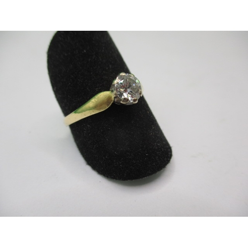 14 - An 18ct yellow gold diamond solitaire ring, approx. stone diameter 5.25mm, approx. ring size ‘P+’, a... 