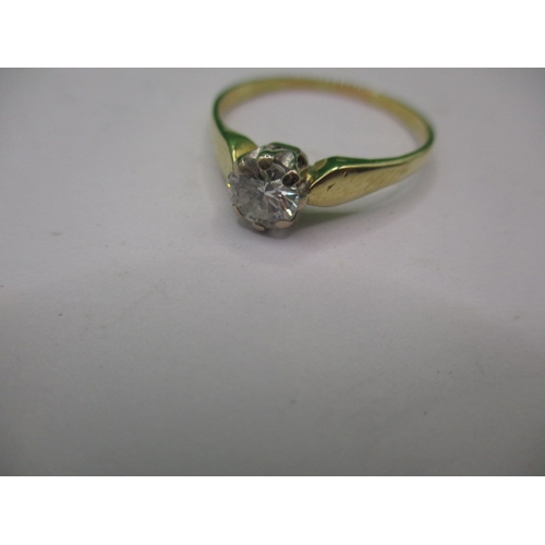 14 - An 18ct yellow gold diamond solitaire ring, approx. stone diameter 5.25mm, approx. ring size ‘P+’, a... 