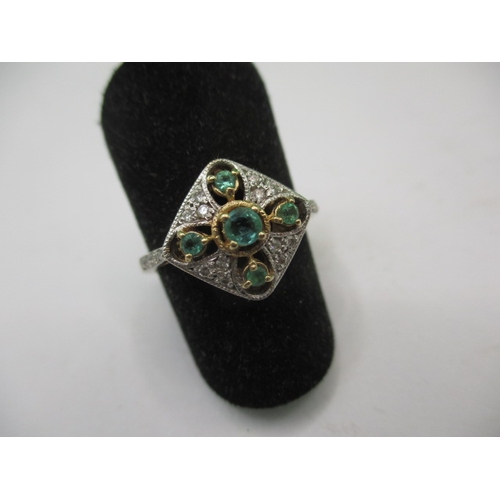 15 - A vintage dress ring marked 375, approx. ring size ‘M’ approx. weight 2.2g in useable pre-owned cond... 