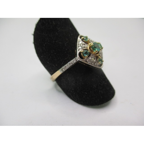 15 - A vintage dress ring marked 375, approx. ring size ‘M’ approx. weight 2.2g in useable pre-owned cond... 