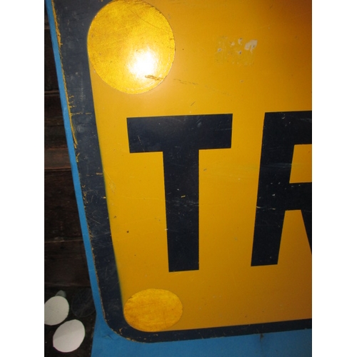 334 - A vintage French factory sign “Travaux” (Works) Having general use-related marks, approx. size 85x34... 