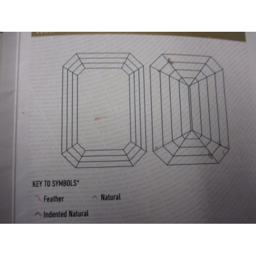 43 - Foreign mark, tested as platinum and diamond ring, the central emerald cut stone being 1.5ct colour ... 