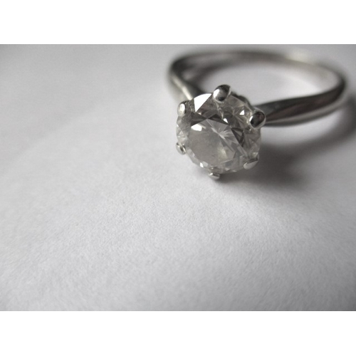 20 - A 750 white gold diamond solitaire ring, approx. ring size ‘R+’, approx. stone diameter 7.2mm, appro... 