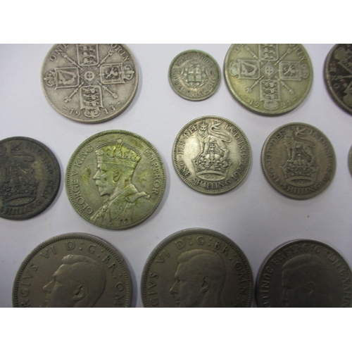 156 - A parcel of Georgian and later coins, to include silver and part-silver examples and a Russian coppe... 