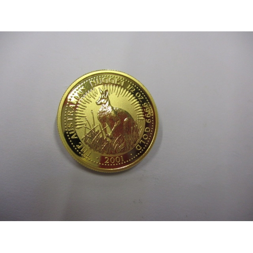 149 - A 2001 Australian .9999 gold 50 Dollar bullion coin, in brilliantly uncirculated condition, approx. ... 