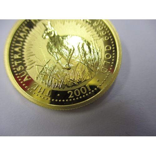 149 - A 2001 Australian .9999 gold 50 Dollar bullion coin, in brilliantly uncirculated condition, approx. ... 