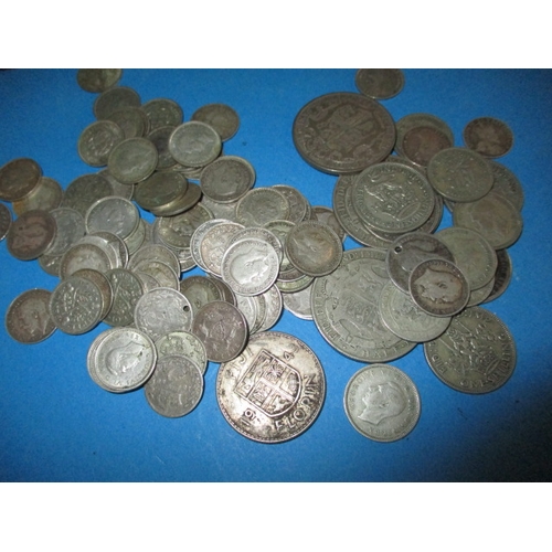 163 - A quantity of Georgian and later coins, to include silver and part silver examples and trade tokens,... 